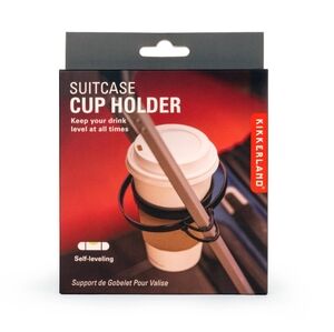 KIKKERLAND SUITCASE CUP HOLDER